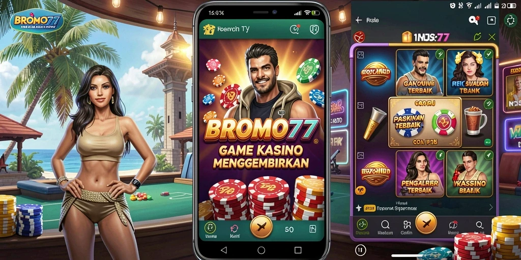 Tampilan gameplay kasino yang mengasyikkan dari BROMO77.