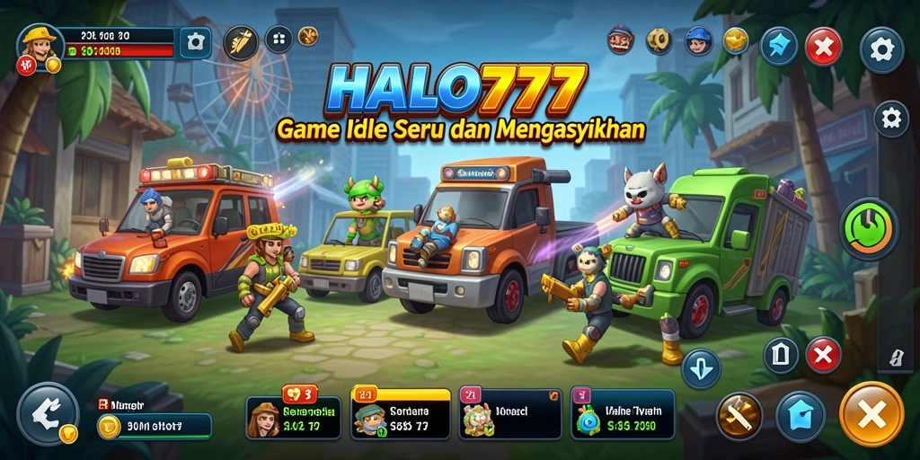 Tampilan gameplay <strong>HALO777</strong> menampilkan aksi Idle yang menarik dan menyenangkan.