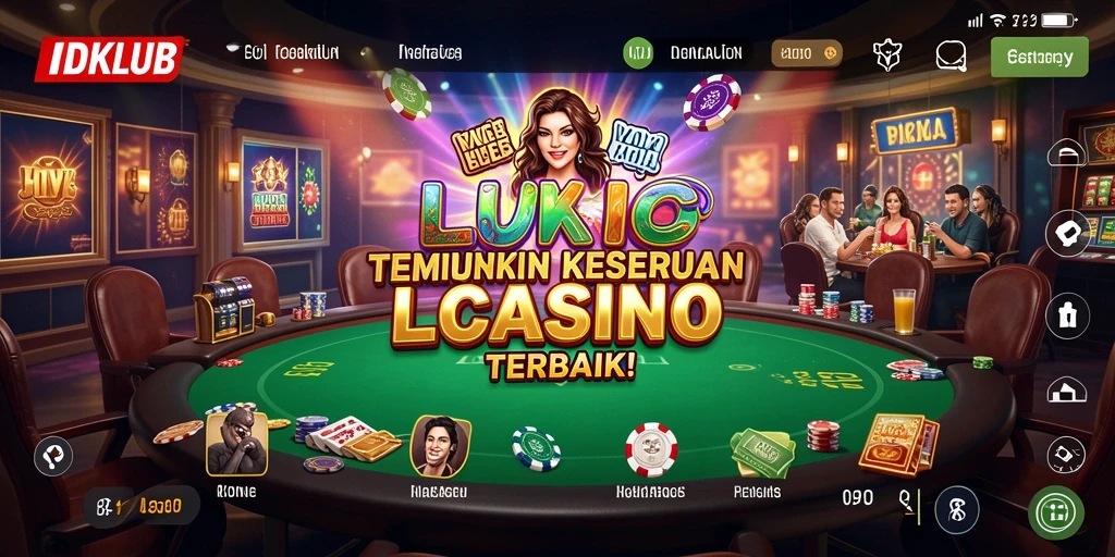 Tampilan gameplay Live Casino yang mendebarkan di IDKLUB.