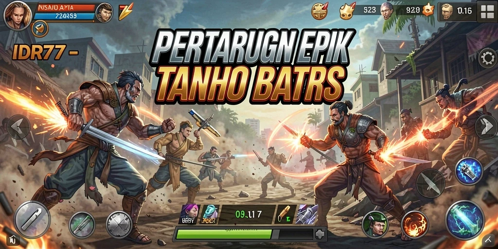 Tangkapan layar gameplay <strong>IDR77</strong> yang menampilkan aksi pertarungan yang seru.