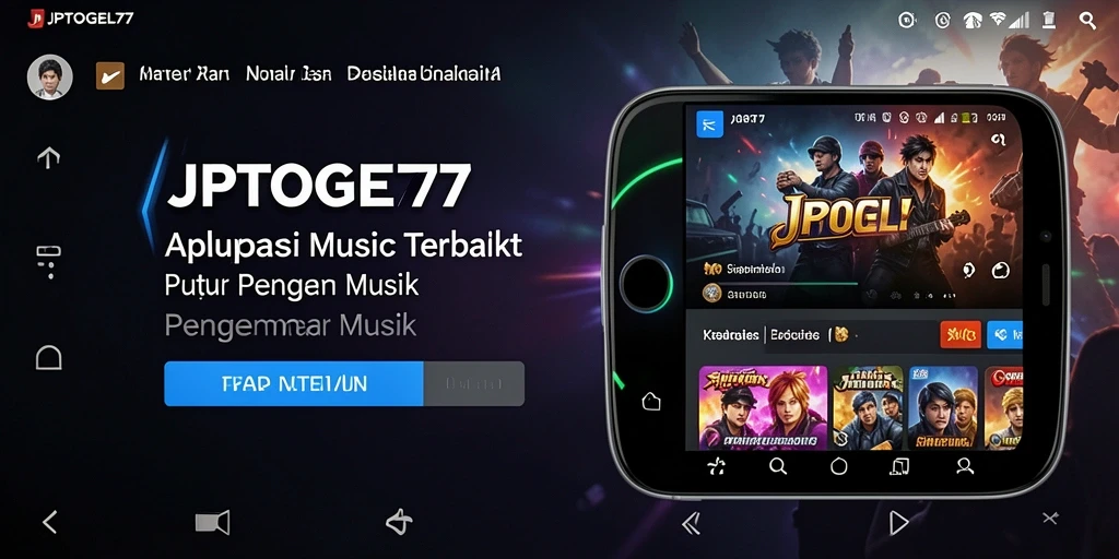 Tampilan gameplay <strong>JPTOGEL77</strong> yang menarik dengan berbagai pilihan musik.