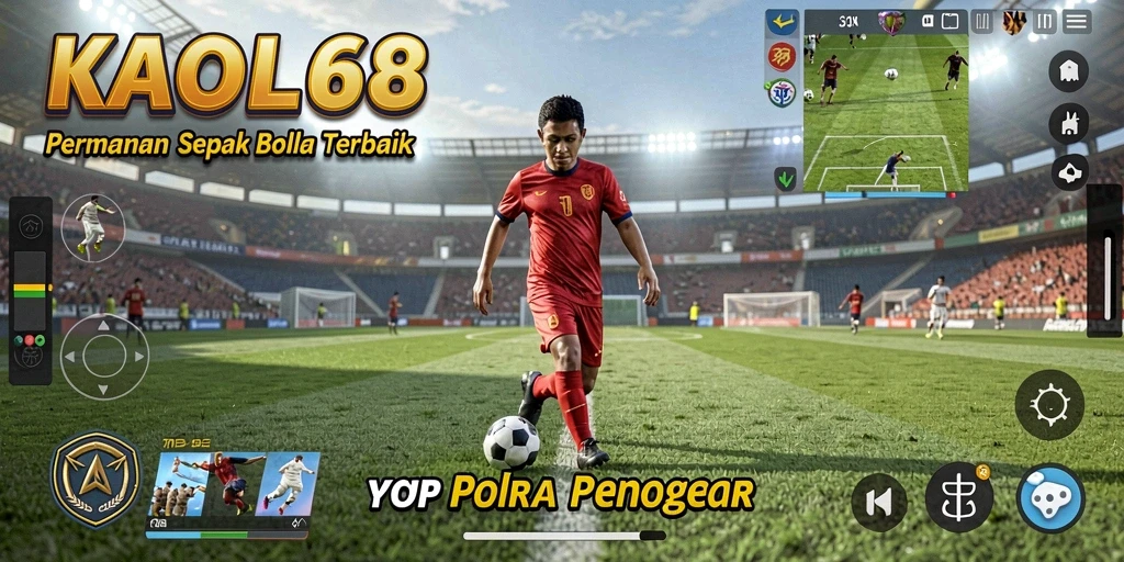 Tangkapan layar KAOL68 menampilkan aksi sepak bola yang seru dan grafik yang menawan.
