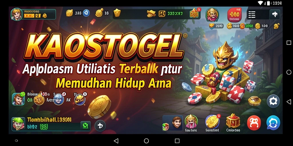 Tampilan utama KAOSTOGEL yang menyoroti berbagai fitur utilitas yang ditawarkan.