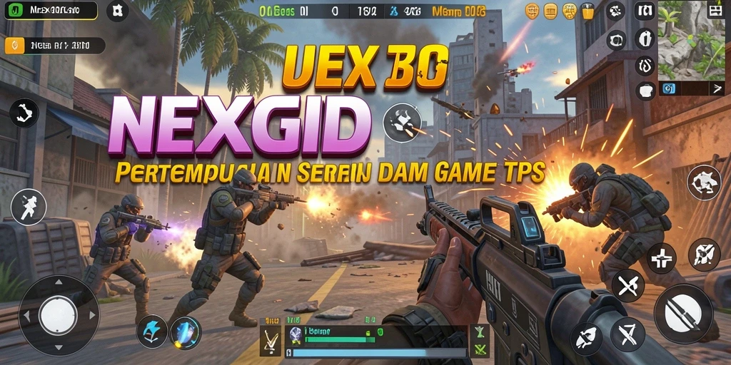 Tampilan menarik dari gameplay TPS NEXGID yang mendebarkan.