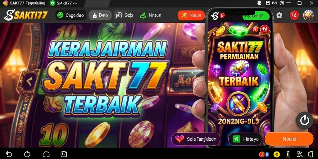 Screenshot SAKTI77 menampilkan gameplay Slot yang interaktif dan menarik.