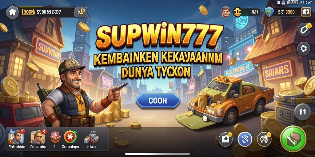 Gameplay seru SUPWIN777 yang menantang para pemain Tycoon.