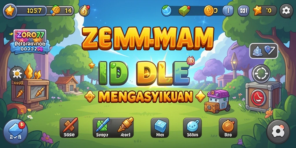 Tampilan gameplay ZORO77 yang sederhana dan menarik.